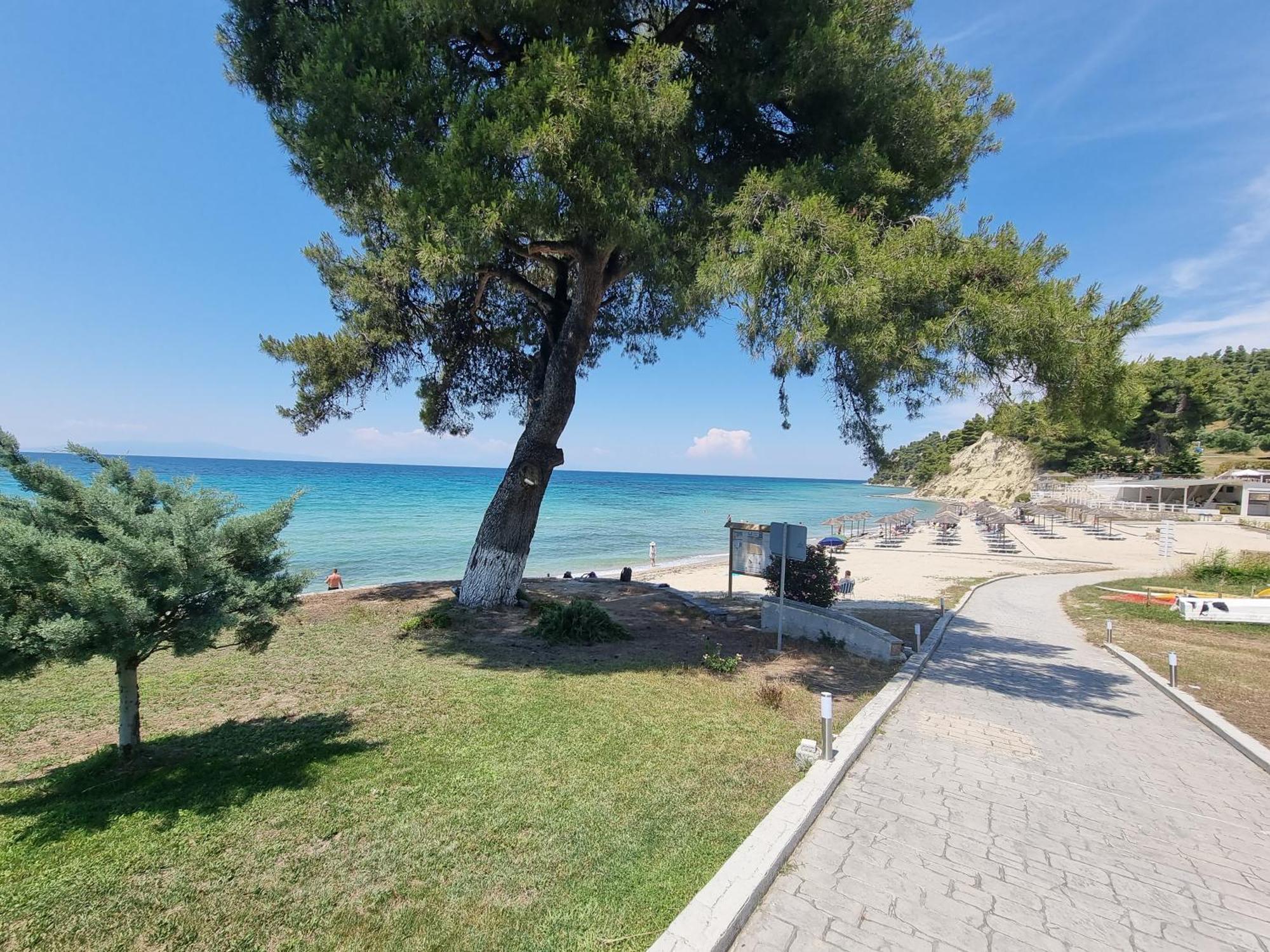 Beachfront Villa 100M From Sea For Up To 10 Guests Siviri Exterior photo